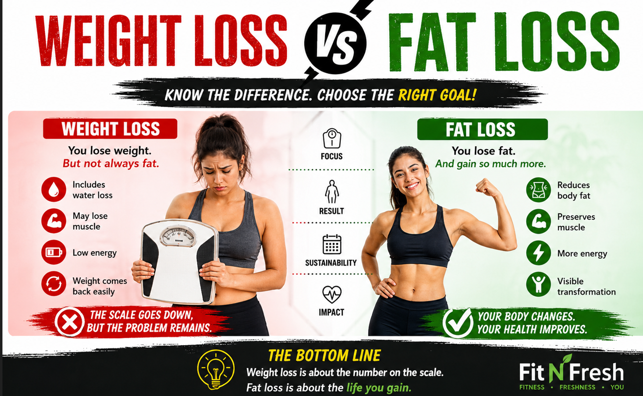 Weight Loss vs Fat Loss: The Truth Most People Don't Know